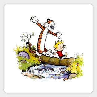 Calvin And Hobbes Cartoon Magnet